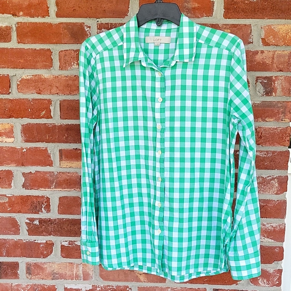 Loft Gingham Blouse